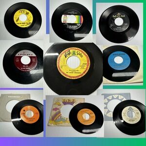 Vintage 45 Record Lot (10) Random Grab Bag – 1960s 70s Rock Pop Soul Jukebox